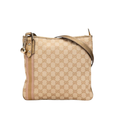 Beige Canvas Gucci Crossbody Bag