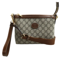 Thumbnail of Beige Canvas Gucci Crossbody Bag - Image 1