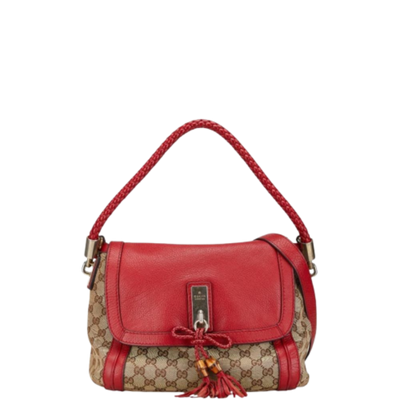 Beige Canvas Gucci Handbag