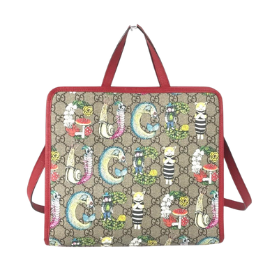 Beige Canvas Gucci Handbag