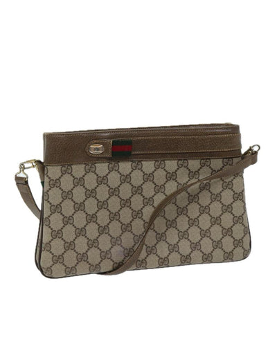 Vintage Beige Canvas Gucci Shoulder Bag