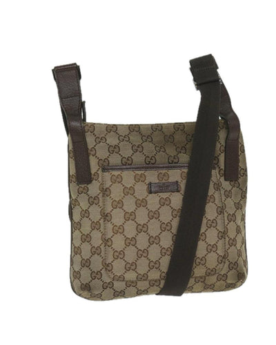 Vintage Beige Canvas Gucci Shoulder Bag