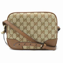 Thumbnail of Vintage Beige Canvas Gucci Shoulder Bag - Image 1