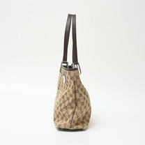 Thumbnail of Vintage Beige Canvas Gucci Shoulder Bag - Image 2