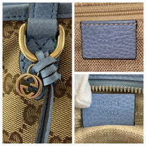 Thumbnail of Vintage Beige Canvas Gucci Shoulder Bag - Image 4