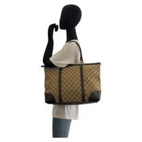 Thumbnail of Vintage Beige Canvas Gucci Shoulder Bag - Image 6