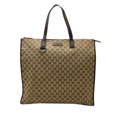 Beige Canvas Gucci Tote
