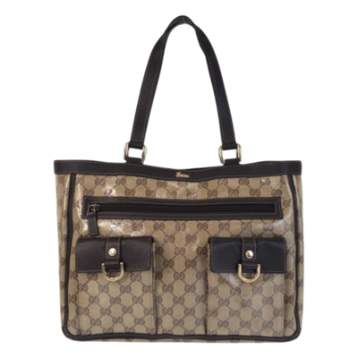 Beige Canvas Gucci Tote