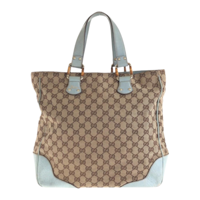Pre-Owned Beige Canvas Gucci Tote