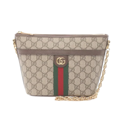 Pre-Owned Beige Leather Gucci Ophidia