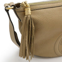 Thumbnail of Pre-Owned Beige Leather Gucci Crossbody Bag - Image 4