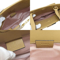 Thumbnail of Vintage Beige Leather Gucci Handbag - Image 5