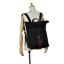 Thumbnail of Black Canvas Gucci Backpack - Image 10