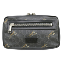 Thumbnail of Vintage Black Canvas Gucci Backpack - Image 1