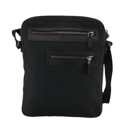 Vintage Black Canvas Gucci Crossbody Bag