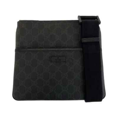 Black Canvas Gucci Crossbody Bag