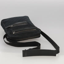 Thumbnail of Vintage Black Canvas Gucci Crossbody Bag - Image 4