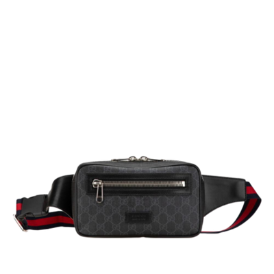 Pre-Owned Black Leather Gucci Belt Bag