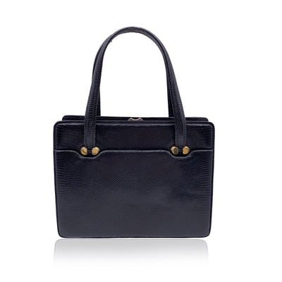 Pre-Owned Black Leather Gucci Handbag