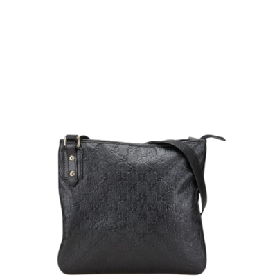 Black Leather Gucci Travel Bag