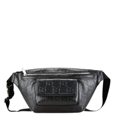 Black Leather Gucci Belt Bag