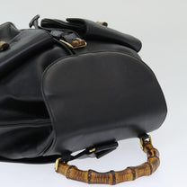 Thumbnail of Black Leather Gucci Bamboo - Image 4