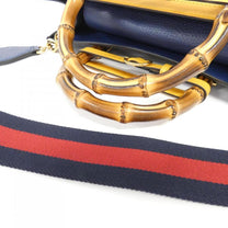 Thumbnail of Vintage Blue Leather Gucci Handbag - Image 3