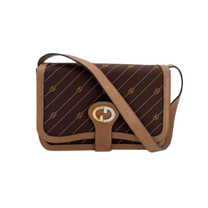 Thumbnail of Pre-Owned Brown Canvas Gucci Shoulder Bag - Image 1
