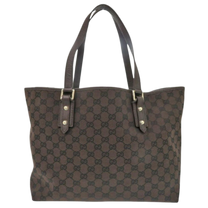 Thumbnail of Pre-Owned Brown Canvas Gucci Tote - Image 1
