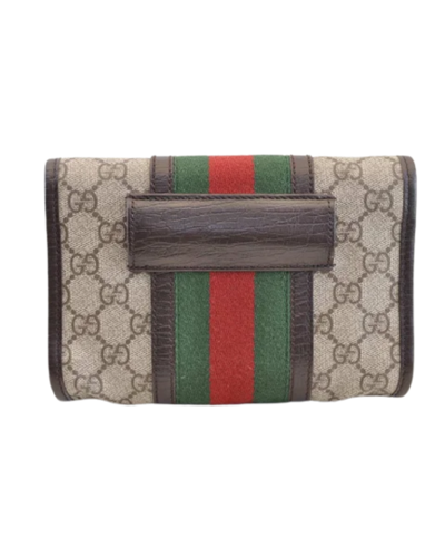 Pre-Owned Brown Fabric Gucci Belt Bag