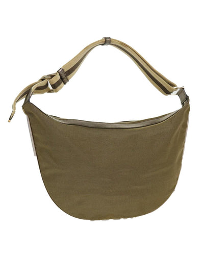 Pre-Owned Gold Canvas Gucci Shoulder Bag