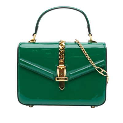 Green Leather Gucci Sylvie
