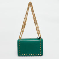 Thumbnail of Vintage Green Leather Gucci Crossbody Bag - Image 3