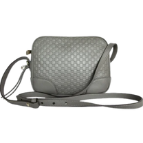 Thumbnail of Pre-Owned Grey Leather Gucci Shoulder Bag - Image 1