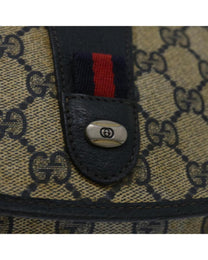 Thumbnail of Navy Canvas Gucci Clutch - Image 8