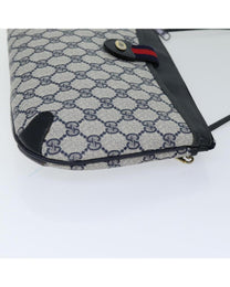 Thumbnail of Vintage Navy Canvas Gucci Shoulder Bag - Image 3