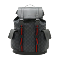 Thumbnail of Pre-Owned Navy Leather Gucci Backpack - Image 1