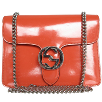 Thumbnail of Orange Leather Gucci Shoulder Bag - Image 1