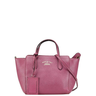 Vintage Pink Leather Gucci Handbag