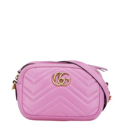 Vintage Pink Leather Gucci Marmont