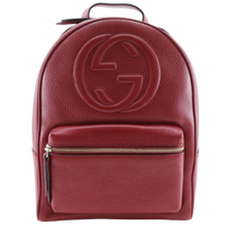 Thumbnail of Vintage Red Leather Gucci Backpack - Image 1