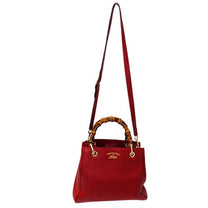 Thumbnail of Red Leather Gucci Bamboo - Image 9