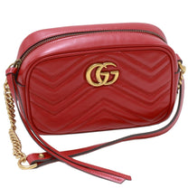 Thumbnail of Red Leather Gucci Marmont - Image 1