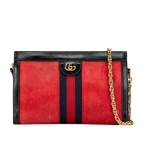 Thumbnail of Pre-Owned Red Suede Gucci Ophidia - Image 1