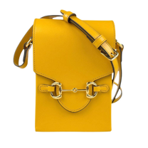 Thumbnail of Vintage Yellow Leather Gucci Shoulder Bag - Image 1