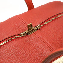 Thumbnail of Vintage Beige Canvas Hermes Travel Bag - Image 6