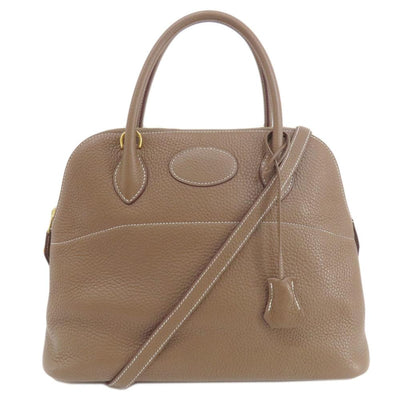 Vintage Beige Leather Hermes Handbag
