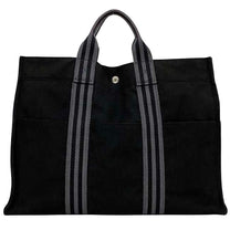 Thumbnail of Pre-Owned Black Canvas Hermes Herline - Image 2