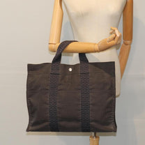 Thumbnail of Pre-Owned Black Canvas Hermes Herline - Image 6