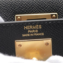 Thumbnail of Black Leather Hermes Handbag - Image 5